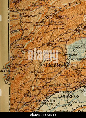 Le mot ; et les parties adjacentes de l'Italie, la Savoie et du Tyrol ; handbook for travellers" (1913) Banque D'Images