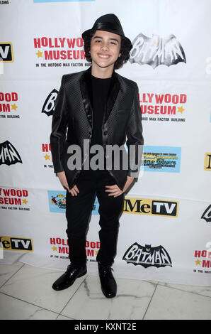 Hollywood, CA. 10 janvier, 2018. Hunter Payton au 'Batman Batman et rétrospective 66 Ouverture de l'exposition la nuit au célèbre Musée d'Hollywood à Hollywood, Californie le 10 janvier 2018. Crédit : David Edwards/media/Alamy Punch Live News Banque D'Images