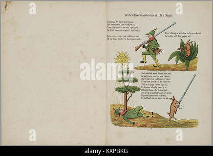 '*een aardig prentenboek met leerzame vertellingen*' est un livre d'images éducatif néerlandais qui contient des leçons précieuses pour les enfants, avec des illustrations et des histoires conçues pour enseigner les valeurs morales et des leçons de vie. Banque D'Images