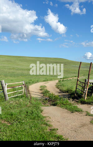 Farm Road, Cooma, New South Wales, Australie Banque D'Images