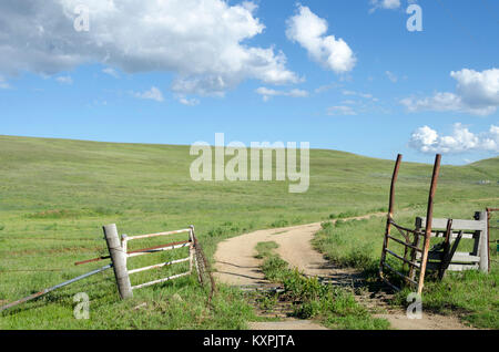 Farm Road, Cooma, New South Wales, Australie Banque D'Images