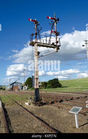 Signal et remise du moteur, Cooma, New South Wales, Australie Banque D'Images