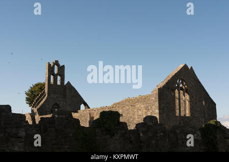 L'église de la Vierge Marie (la première église a été construite par Sitric, Roi de Dublin, en 1042. L'église actuelle a été construite au 14ème siècle). Howth. L'Irlande Banque D'Images