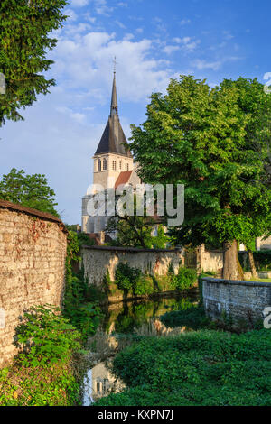 La France, l'Aube (10), Mussy-sur-Seine, église Notre-Dame de la Visitation Banque D'Images