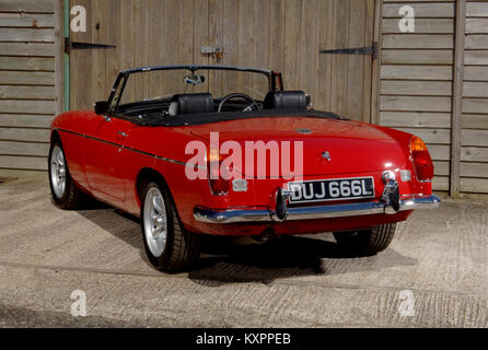 1973 MGB open top classique de voiture de sport britannique Banque D'Images