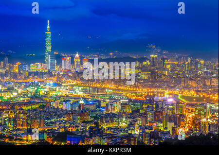 Vue panoramique de la ville de Taipei Banque D'Images