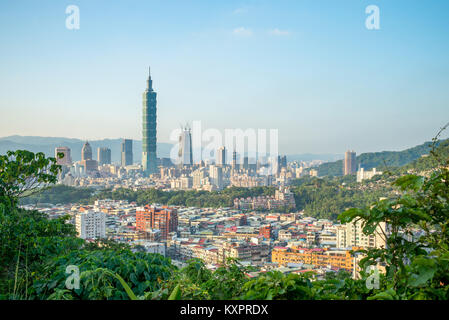 Vue panoramique de la ville de Taipei Banque D'Images