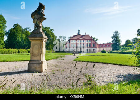 Libechov baroque château près de Melnik, La Bohême centrale, région Kokorin, République Tchèque Banque D'Images