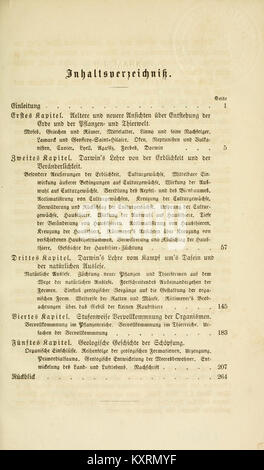 Le SHC. Darwin's Lehre von der entstehung der arten und pflanzen im- thierreich in ihrer anwendung auf die schöpfungsgeschichte BHL14107727 Banque D'Images