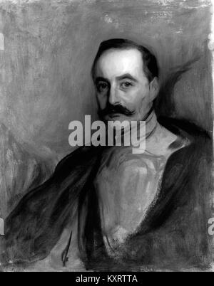Portrait du comte Albert Mensdorff-Pouilly-Dietrichstein peint par Philippe Alexius de László, représentant le diplomate autrichien avec une formalité et une élégance caractéristiques du portrait du début du XXe siècle. Banque D'Images