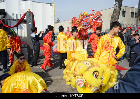 Célébrations du nouvel an chinois 2015 à Prato, Italie Banque D'Images