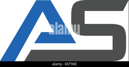 Lettre moderne et forte comme l'icône logo design elements Illustration de Vecteur