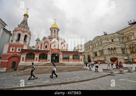 La Cathédrale de Kazan, de la Place Rouge, Moscou Banque D'Images