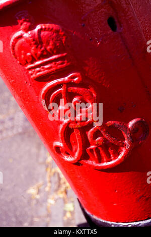 Edward 7e red postbox, Jesmond, Newcastle upon Tyne Banque D'Images