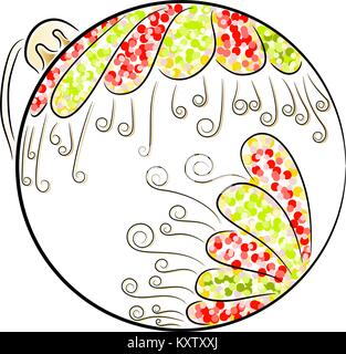 Christmas Tree ball Illustration de Vecteur