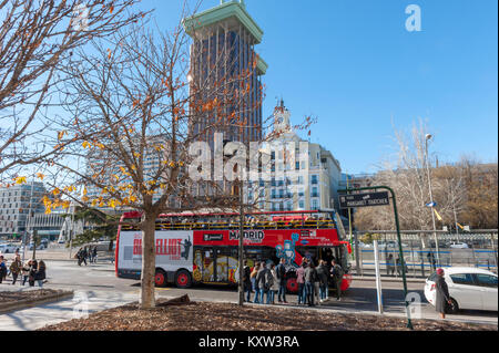 Plaza Margaret Thatcher, Madrid, Espagne Banque D'Images