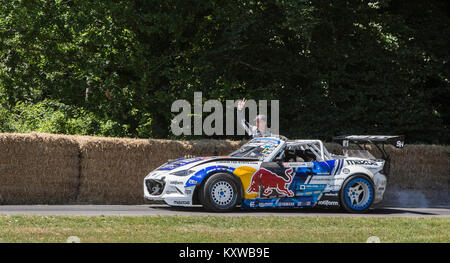 Mad Mike dérivant à Goodwood Festival of Speed Banque D'Images