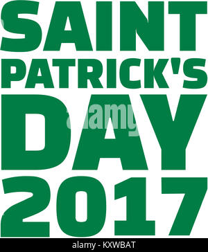 Le jour de la Saint Patrick 2017 Banque D'Images