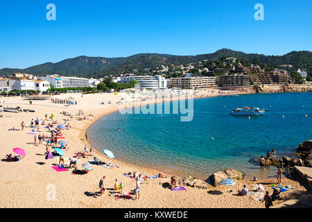 L'été sur la costa brava, Tossa de mar, Catalogne, Espagne, Espana Banque D'Images