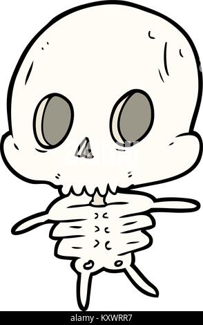 Cute cartoon skeleton Illustration de Vecteur