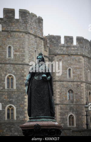 Windsor, ville et château, où le prince Harry et Megan Merkle va se marier à l'intérieur de la Chapelle St George du château de Windsor, Berkshire, England, UK Banque D'Images