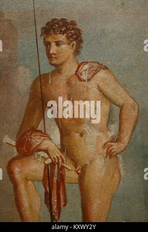 Maison de Meleager VI 9, Io et Argo, fresque de Pompéi, 2008, Rome, Italie. Banque D'Images