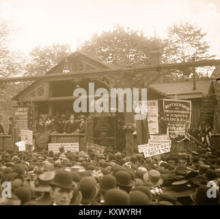 Rassemblement socialiste dans l'Union Square, New York Banque D'Images