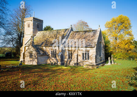 L'église St Mary à Calstone Wellington Wiltshire England UK Banque D'Images