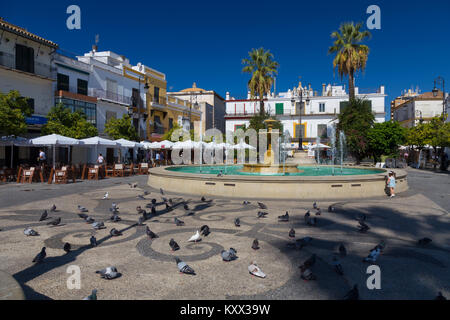 Plaza del Cabildo, Sanlúcar de Barrameda, Espagne Banque D'Images