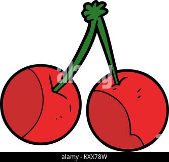 Cerises cartoon Illustration de Vecteur