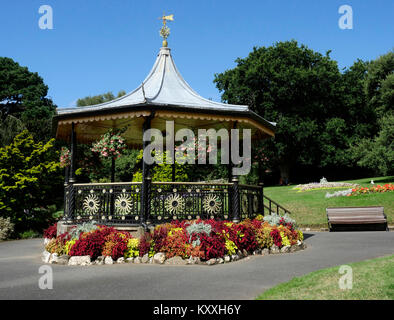 Le kiosque, Victoria Gardens, Truro, Cornwall, England, UK Banque D'Images