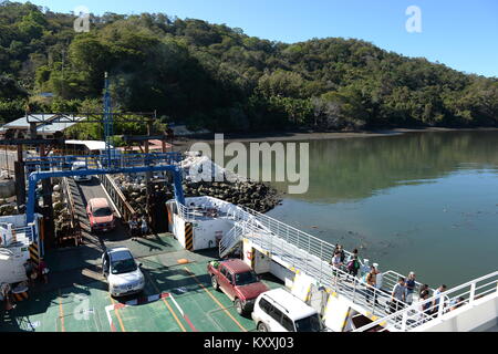 Ferry de Puntas Arenas à Péninsule de Nicoya au Costa Rica Banque D'Images