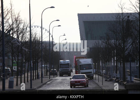 Liverpool l'heure d'hiver Banque D'Images