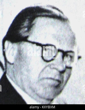 Gunnar Sträng (1906-1992) était un homme politique social-démocrate suédois qui a servi comme ministre des Finances de 1955 à 1976, façonnant la politique économique et le modèle de bien-être de la Suède d'après-guerre. Banque D'Images