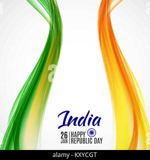 Joyeux Jour de la République de l'Inde26 janvier. Vector Illustration Illustration de Vecteur