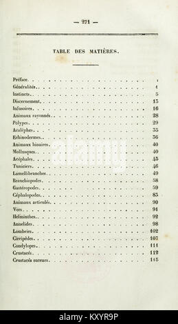 Facultés intérieures des animaux invertébrés (page 271) BHL33378761 Banque D'Images