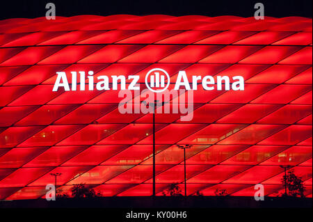 Allianz Arena, domicile de l'équipe de football FC Bayern Munchen. Munich, Bavière, Allemagne. 8 août 2016 © Wojciech Strozyk / Alamy Stock Photo Banque D'Images