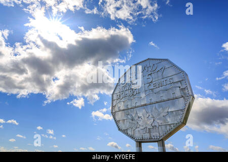 Le Big Nickel, Sudbury, Ontario, Canada. Banque D'Images