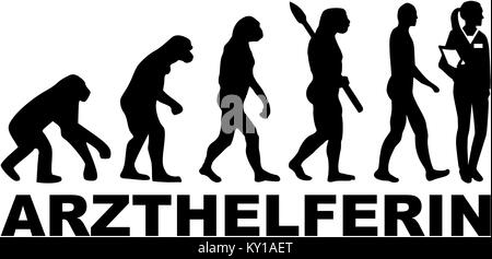 Assistant du médecin à titre d'emploi allemand ecolution Banque D'Images