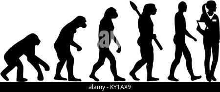 Assistant du médecin évolution Banque D'Images