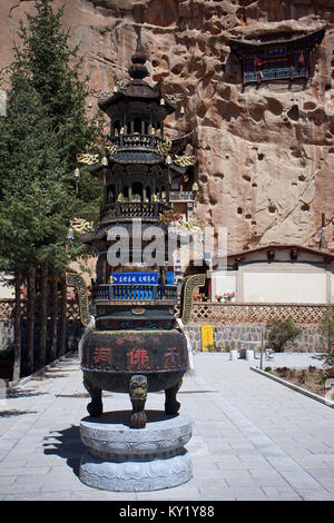 ZHANGYE, CHINE - CIRCA MAI 2017 monastère Matisi Banque D'Images