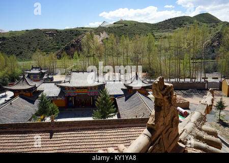 ZHANGYE, CHINE - CIRCA MAI 2017 monastère Matisi Banque D'Images