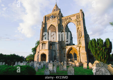 Crowland Abbey ruins dans Crownland, Lincolnshire. Banque D'Images