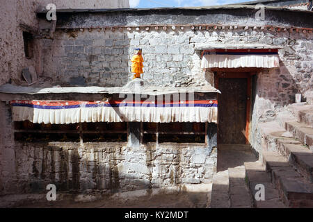 À SHIGATSE, CHINE - vers mai 2017 à l'intérieur de monastère Tashilhunpo. Banque D'Images