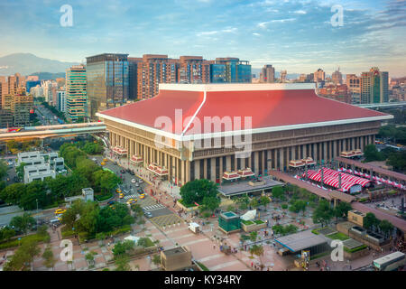 Vue aérienne de la gare principale de Taipei Banque D'Images