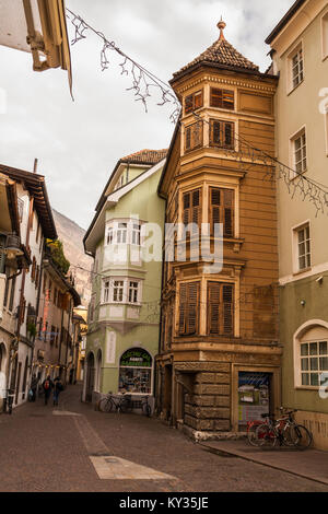 Le centre historique de Bolzano, Bolzano, Trentin-Haut-Adige, Italie Banque D'Images