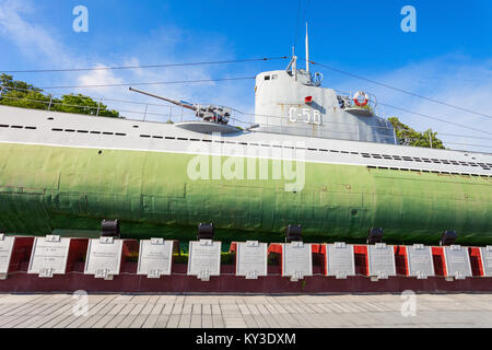 VLADIVOSTOK, Russie - le 17 juillet 2016 : Memorial Musée du sous-marin S-56 dans la région de Vladivostok, Primorsky Krai en Russie. Banque D'Images