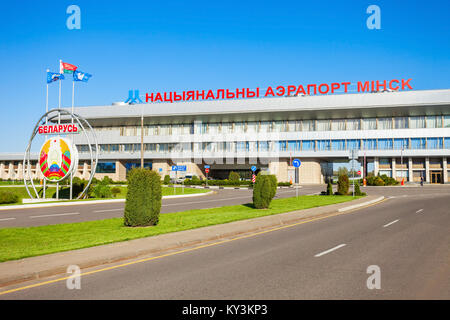 MINSK, BELARUS - Mai 05, 2016 : l'Aéroport National de Minsk Minsk-2 nom ancien est le principal aéroport international en Biélorussie situé à 42 km à l'est d'e Banque D'Images