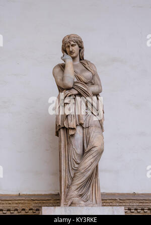 Statue de l'un de l'enlèvement des dans la Loggia dei Lanzi près du Palazzo Vecchio Banque D'Images