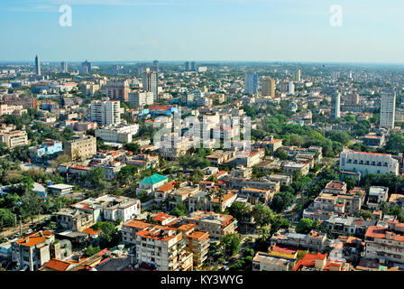 La HAVANE, CUBA, le 11 mai 2009. Une vue aérienne de La Havane, Cuba, le 11 mai 2009. Banque D'Images